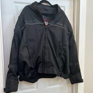 2017 BILT Blaze Mesh Motorcycle Jacket Black Size 5X w/reflective stripe